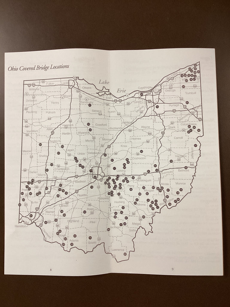 Map of Ohio Covered Bridges